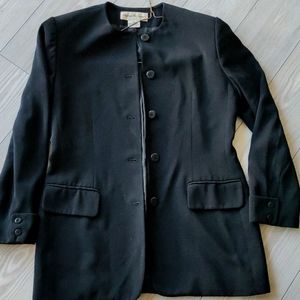 Rena Rowan size 8 long black smokers jacket